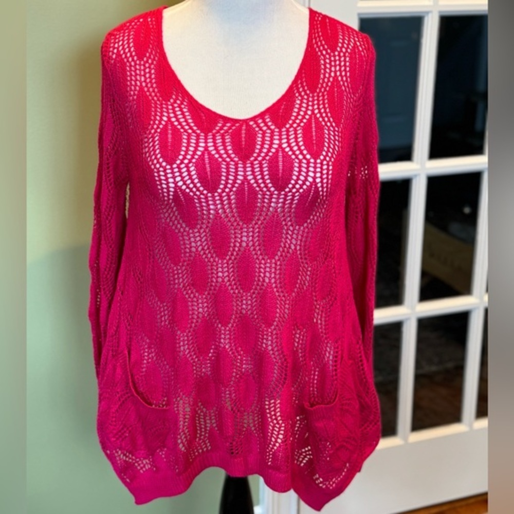 DEX - Pink Knit Top - L